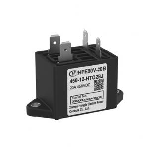 HONGFA High voltage DC relay,Carrying current 20A,Load voltage 450VDC  HFE80V-20B